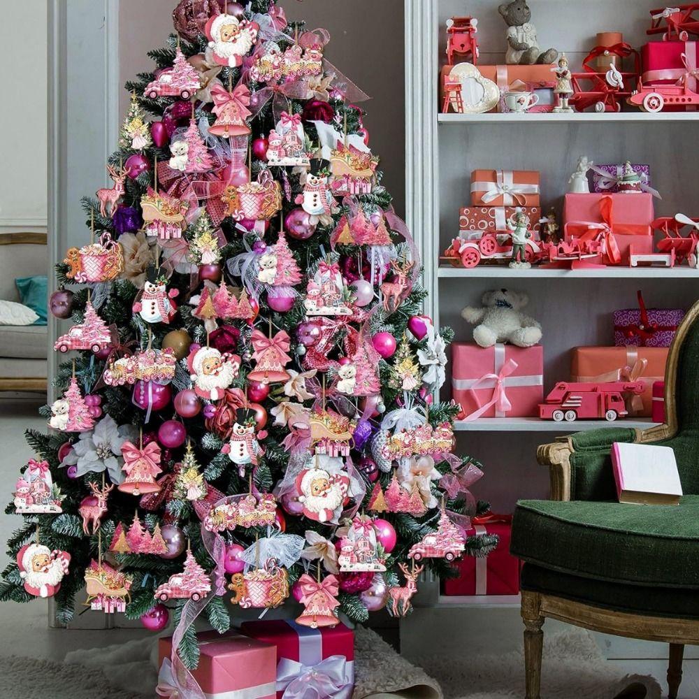 

24Pcs/set Cute Christmas Hanging Pendant Hangable Christmas Tree Ornaments Christmas Tree Decor 24Pcs/set