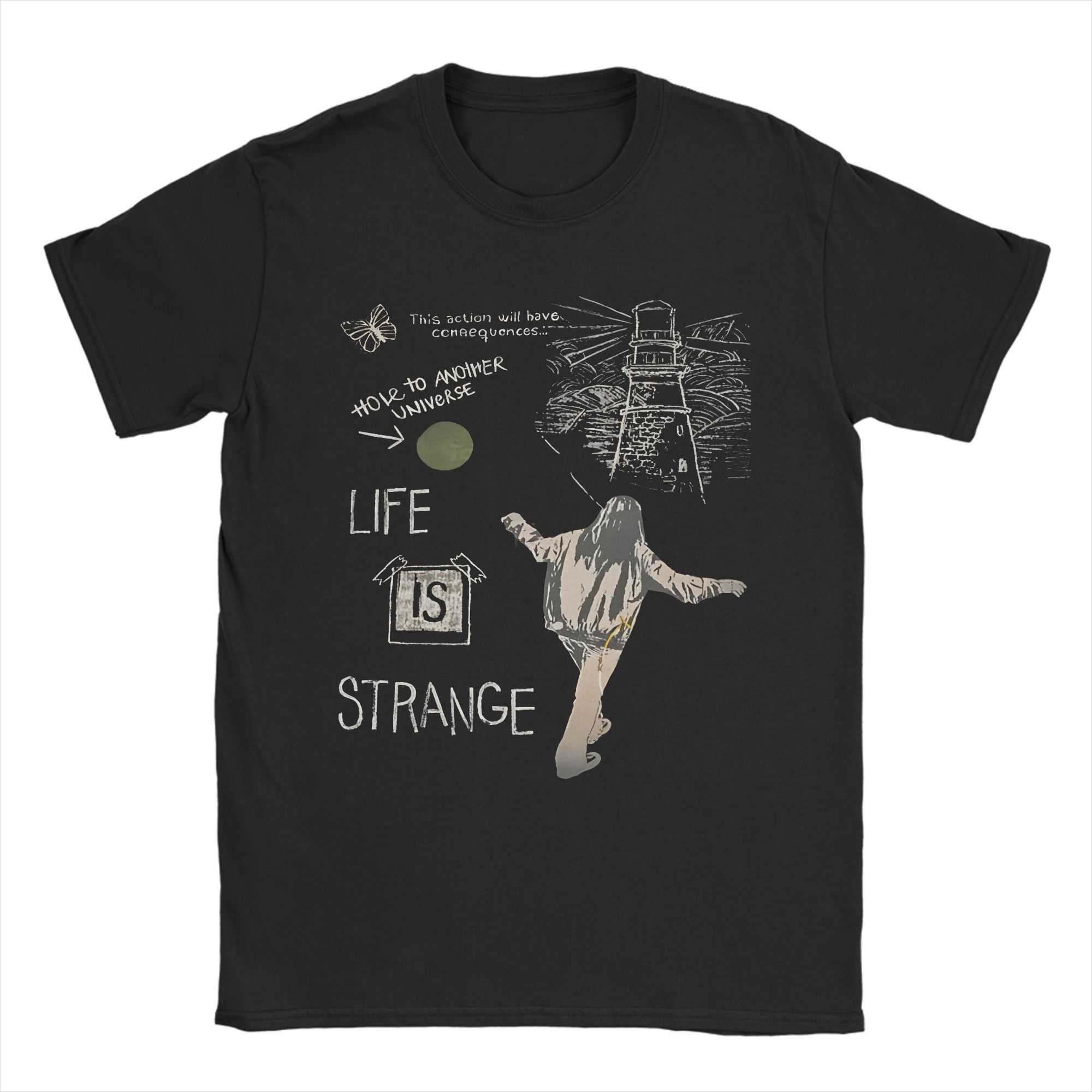 Lucky starfish Top Life is Strange game liefhebbers fans Mode T-shirts voor Mannen Vrouwen Puur Katoen T-shirt Kleding M