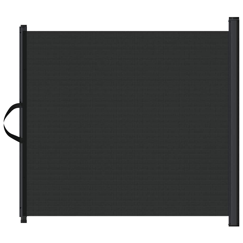Haustiergitter ausziehbar Schwarz 82,5 x 125 cm