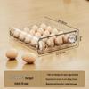 Transparent Double-Layer Egg Storage Box for Fridge and Kitchen