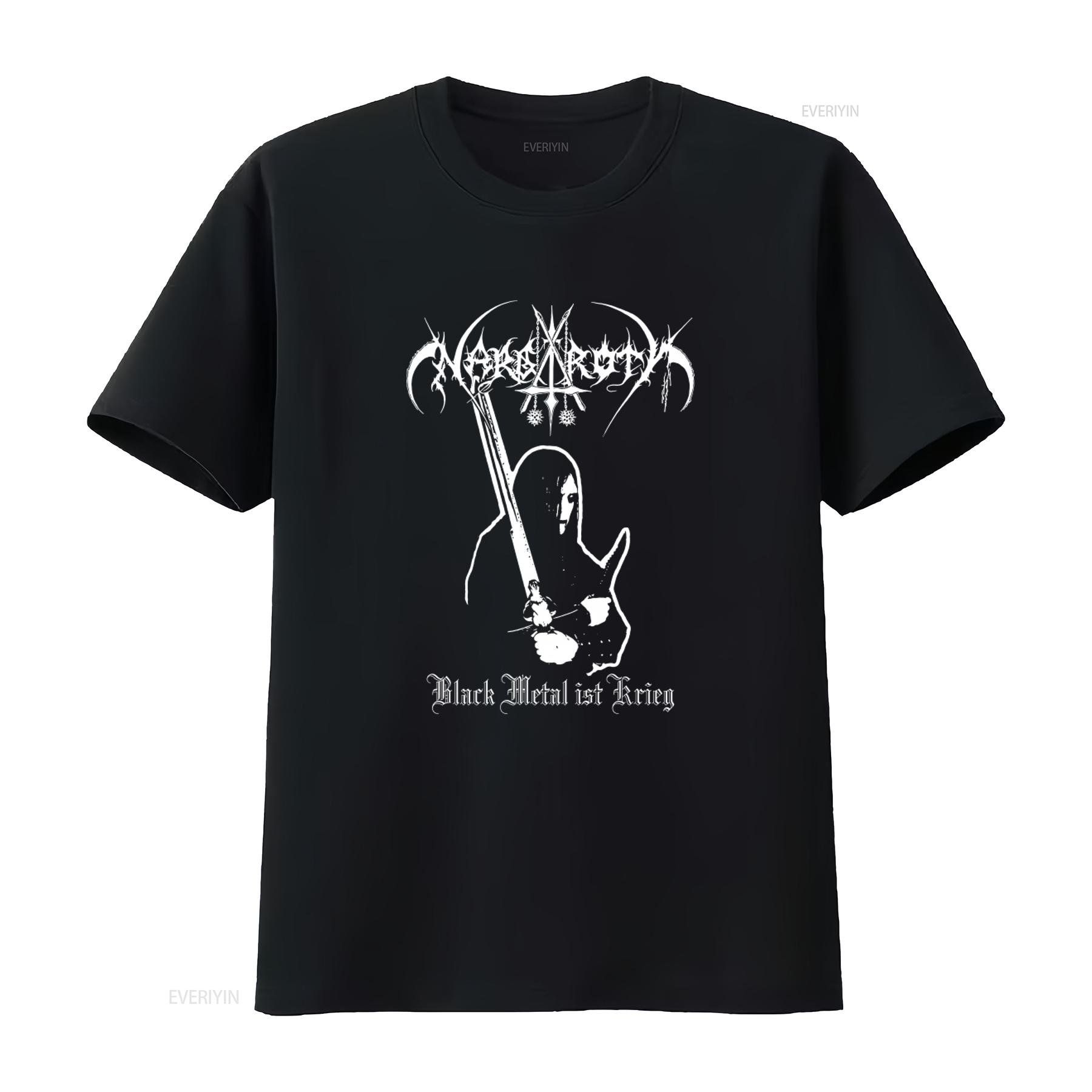 

NARGAROTH Black Metal ist Krieg T Shirt for Men Medium Size Color Perfect Fans vintage Washed streetwear Soft Stretched 4XL