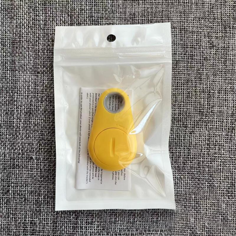 

Smart GPS Tracker Mini Anti-Lost Keychain Waterproof Wireless Bluetooth Locator Tracer for Pet Kids Key Bag Wallet Phone Finder жовтий