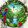 Arte de Pared de Metal Decoración para Hogar y Jardín Pintura de Hierro Moderna