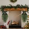 2pc50cm Simulated Soft-Glue Norfolk Needle Wall Hanging Christmas Tree Upside Down Vine Green Plant Holiday Decoration