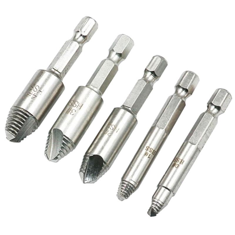 Buy Easy Stripped Remove Damaged Screw Extractor Set Broken Stuck Screw Removal Tool Kit at