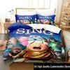 3D Print Cartoon Sing 2 Комплект постільної білизни Підодіяльник Постільний комплект Підодіяльник Наволочка Підодіяльник king Queen Size Комплект постільної білизни для дорослих хлопчиків