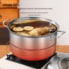 Adneny Dragon Phoenix 2-Layer Stainless Steel Steamer