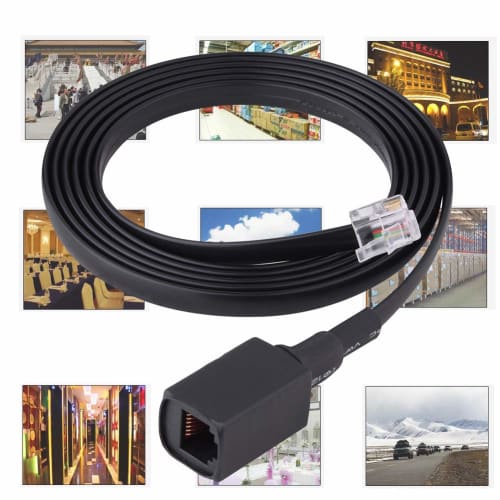 Microphone Extension Cable, 1.5M 6-Pin Microphone Cord for Yaesu Radio Transceivers