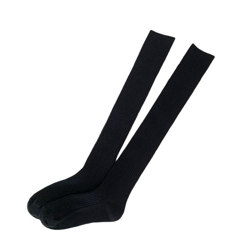 Knee Socks Children'S Autumn And Winter Thickened Warm Cashmere Socks Ins Japanese Vertical Strip Thin Warm Anti-Drop Thigh Socks