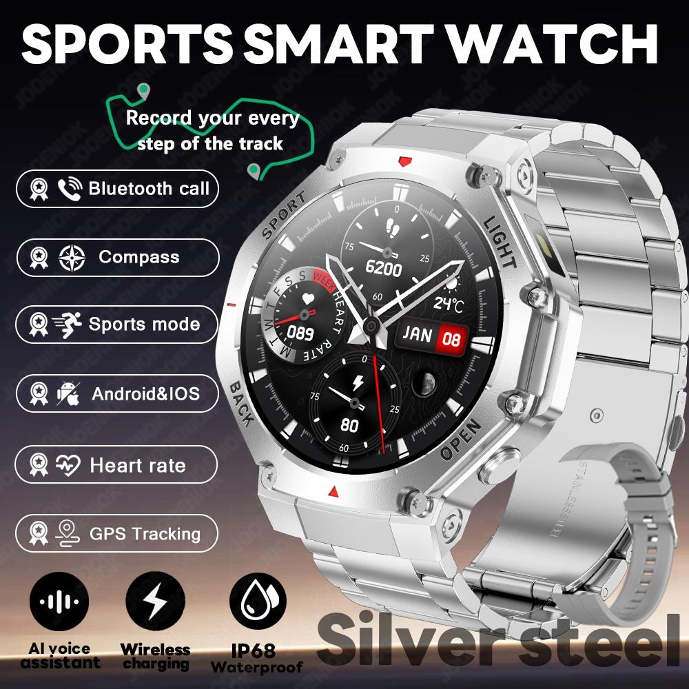 Новий спортивний смарт-годинник з GPS для чоловіків PK Amazfit T-Rex 3 Bluetooth-дзвінок Смарт-годинник Компас Зовнішній Фітнес Монітор здоров'я Браслет