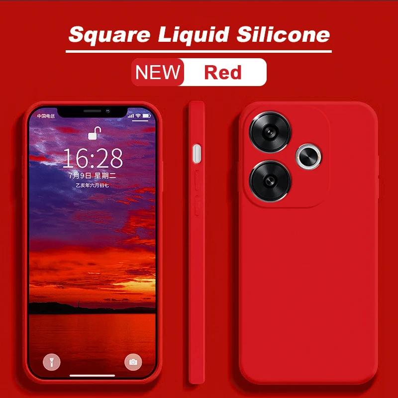 Poco F6 Hülle Luxus Original Flüssigsilikonhülle für Xiaomi Poco F6 Poco F 6 PocoF6 Pro F6Pro 5G Weiche Hüllen Stoßfeste Abdeckung