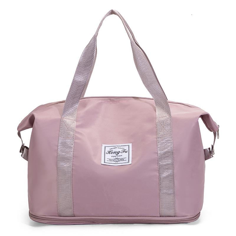 Expandable Large Capacity Travel Bag with Dry/Wet Separation, Portable Handheld Style for Fitness and Luggage Storage