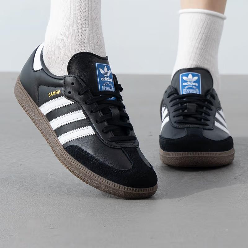 Adidas Samba OG J 'Black White' Sneakers IE3676