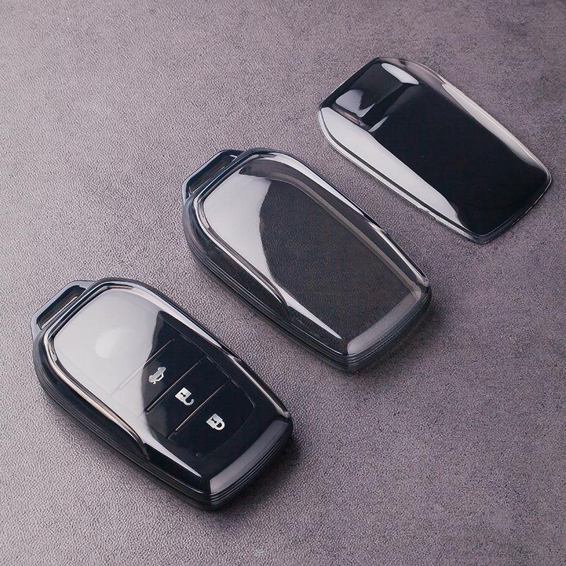 Transparent Full Coverage Key Case for Toyota Corolla, Camry, Crown, RAV4