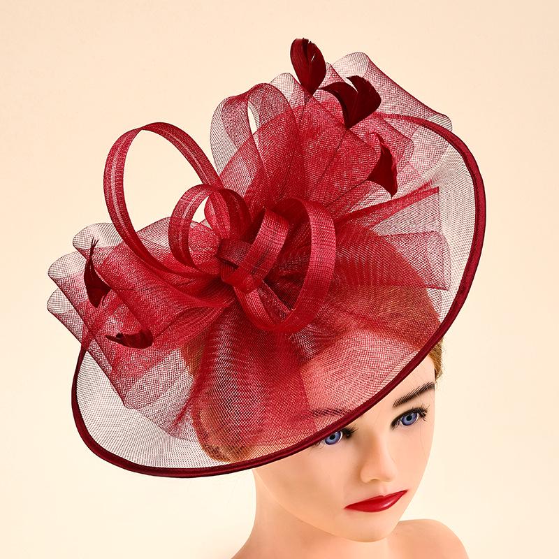Elegant British Mesh Bow Fascinator: Bridal, Racecourse, Tea Party Hair Accessory