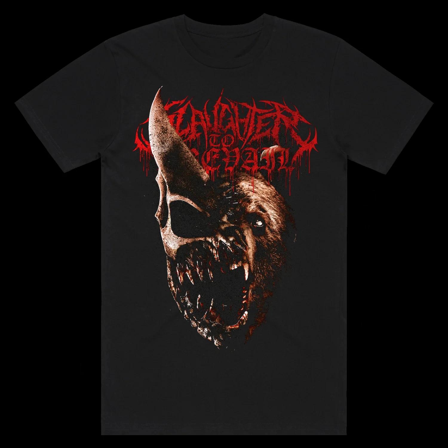 Das Grizzly Winter Slaughter To Prevail Europäische Tour T-Shirt Baumwolle Streetwear Oversized Herren Kurzarm Hohe Qualität Damen Herren Kleidung XXXL gold