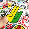 102050 100Pcs Cool Racing Car Jdm Stickers Decals Laptop Skateboard Luggage Phone Helmet Waterproof Motorcycle Sticker Packs
