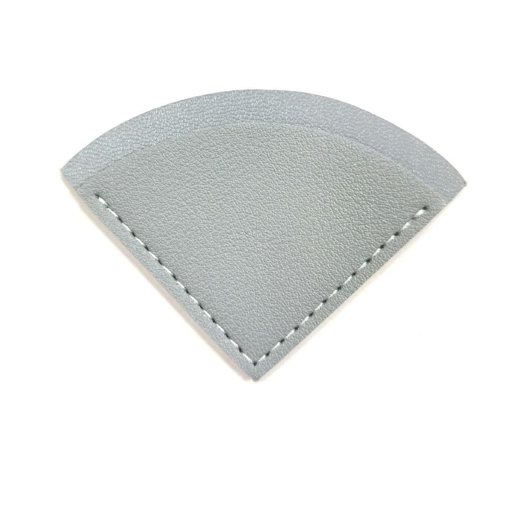 Retro Triangle Fan-Shaped PU Leather Bookmark and Book Corner Bag