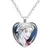 Low Tide In Twilight Anime Necklace Taeju YEO Euihyun KIM Glass Cabochon Heart Shaped Pendant Necklace Charm Jewelry Gift