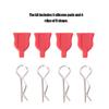 1 10 Shell Buckle with Silicone Pads Clips Drift RC Car Model Modified AccessoriesRed