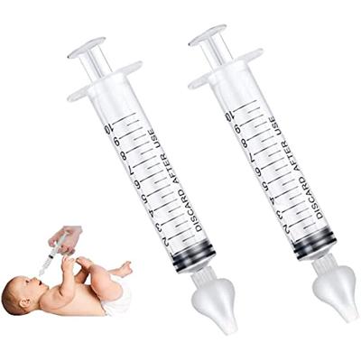 Baby Nasal Syringe-Professional Clean And Reusable High Quality Silicone Nasal Tips Irrigation Fly (2 Pcs)