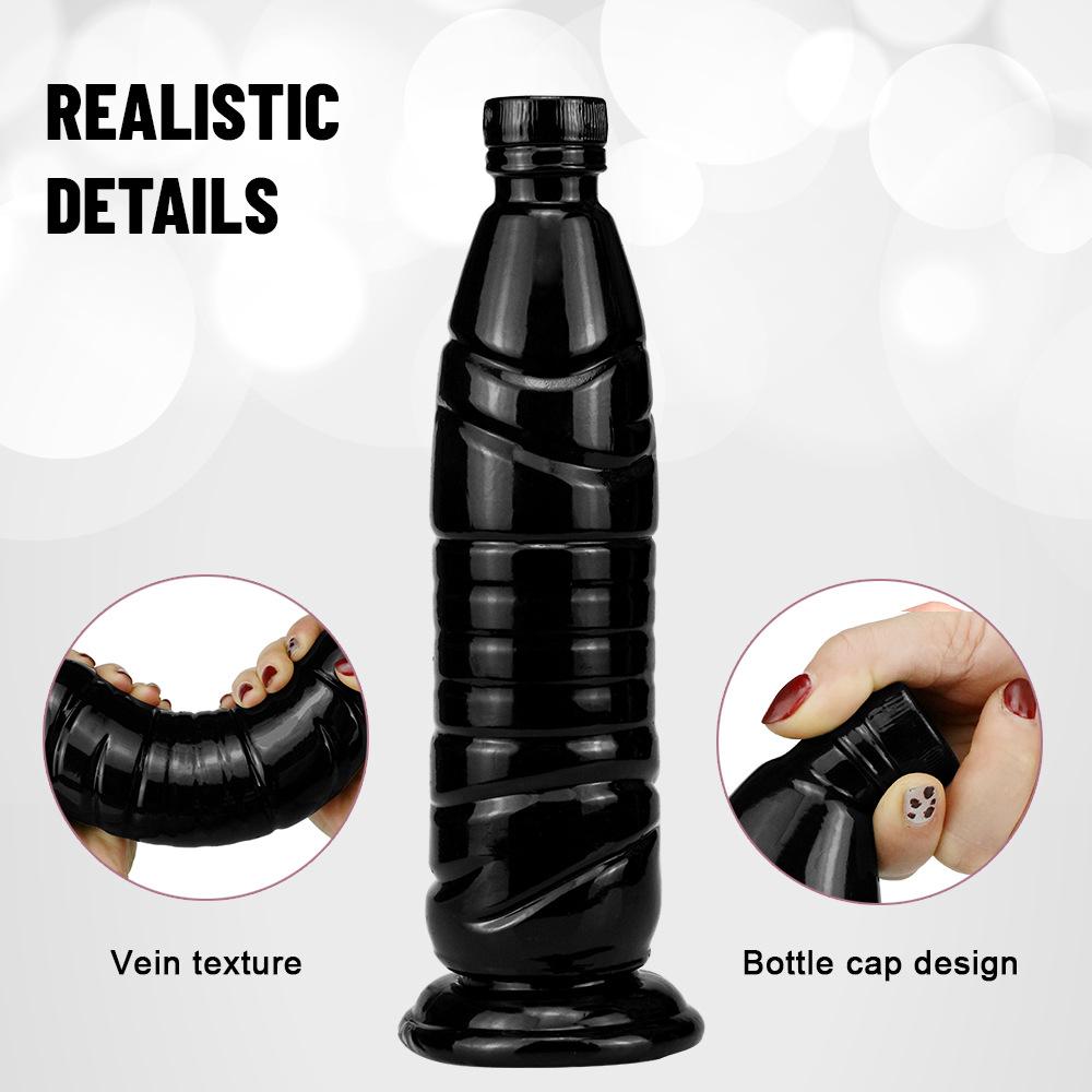 Transparent Crystal Dildo Mineral Water Bottle Shaped - Extra Large Unisex Anal Plug Dilator, Adult Sex Toy