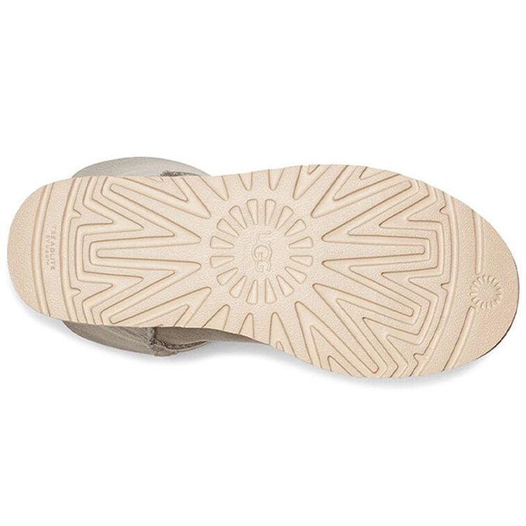 UGG Bailey Bow Ii Suede Warm Non-Slip Short Snow Boots Women Boots Light-Gray 1016501-GOA