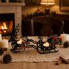 European Tabletop Candle Holder with Design for Christmas Decor