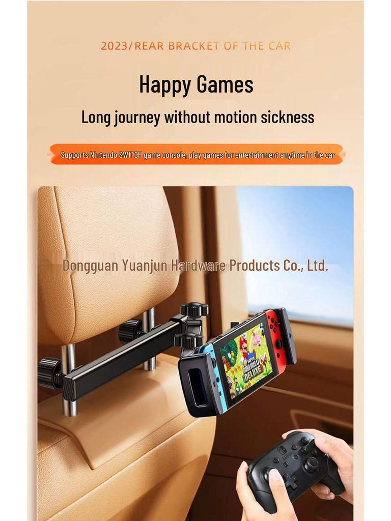 Retractable Car Headrest Tablet & Phone Holder