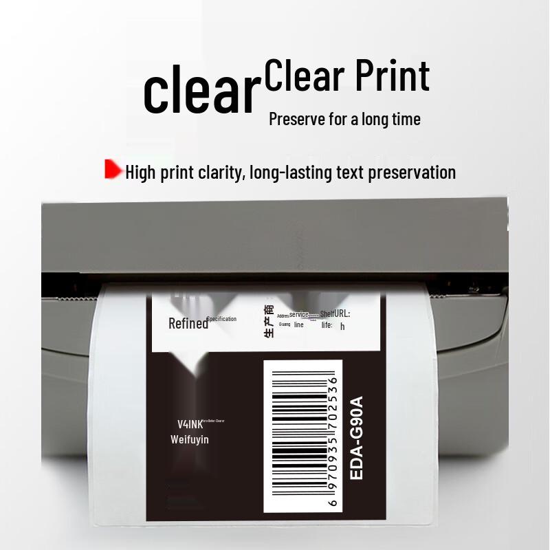 V4INK 110mm*70m Wachs-Thermotransfer-Bänder