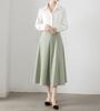Women's Retro Satin Loose-Fit Long Sleeve Shirt - Hidden Placket, Hong Kong Style, Light Luxury for Spring & Autumn