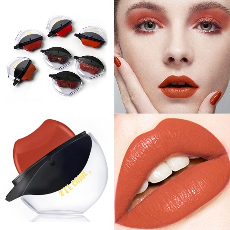 Buy 1PC Fashion Lazy Lipstick Sexy Red Brown Lipstick Matte Waterproof