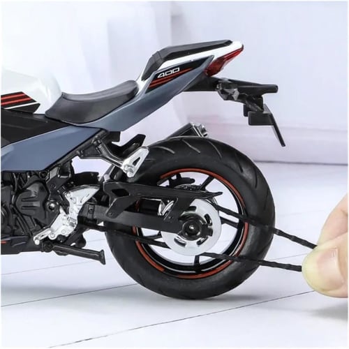 Diggly Collectible Diecast Motorcycle Model Mini Bike Limited Edition Metal Simulation Bike 1:12 Kawasaki 400 Alloy Racing Cross-Country Motorcycle Mo