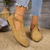 2025 Autumn and Winter Foreign Trade New Women's Casual Single Shoes Large Size Pointed Buckle with One Pedal Shallow Single Shoes