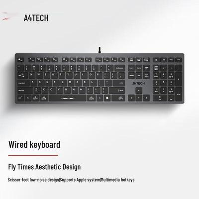 A4Tech FX50 Silent Wired Scissor-Switch Membrane Keyboard