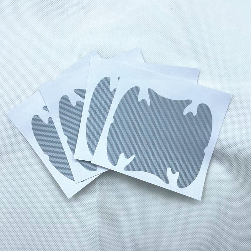 4ks/sada Nálepka na dveře auta Odolný kryt proti poškrábání z uhlíkových vláken Ochranná fólie na automatickou rukojeť Vnější styling Příslušenství do auta