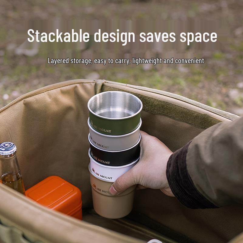 304 Stainless Steel Multi-Purpose Outdoor Cup: Ideal for Camping, Beer, Coffee, Water, and Beverages