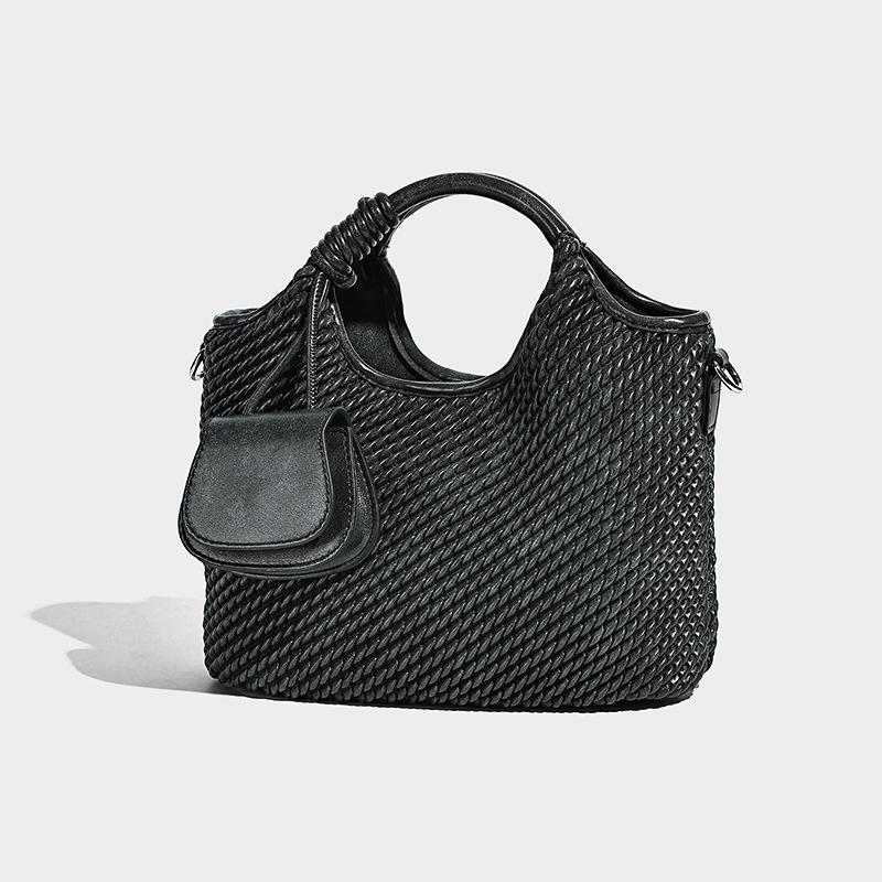 Niche Design High-End Feel Basket Handbag for Women 2025 New Fashion Mother-Daughter Bucket Bag Single Shoulder Crossbody Bag