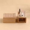 18 Holes Nail Grind Head Organizer Nail Tool Storage Box  Manicure Tool Storage