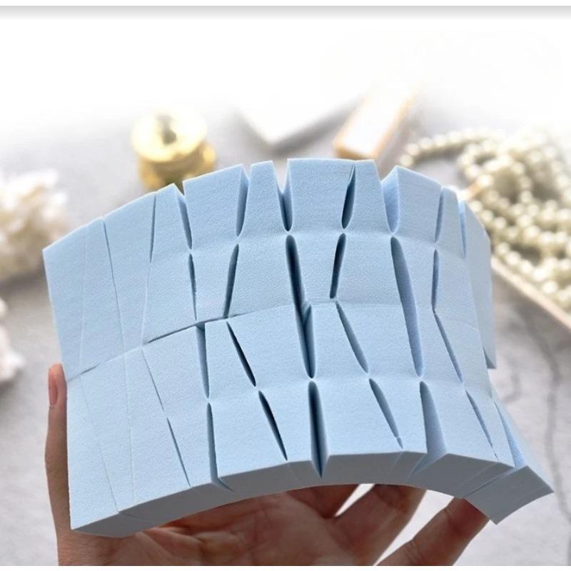 24Pcs Makeup Puff Triangle Face Foundation Cosmetic Women Beauty Makeup Wedges Sponge Wet and Dry Use