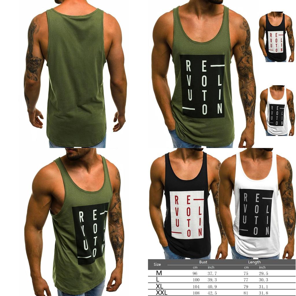 Premium Men's Casual Sleeveless Tank Tops With Square Neck Sports Undershirt