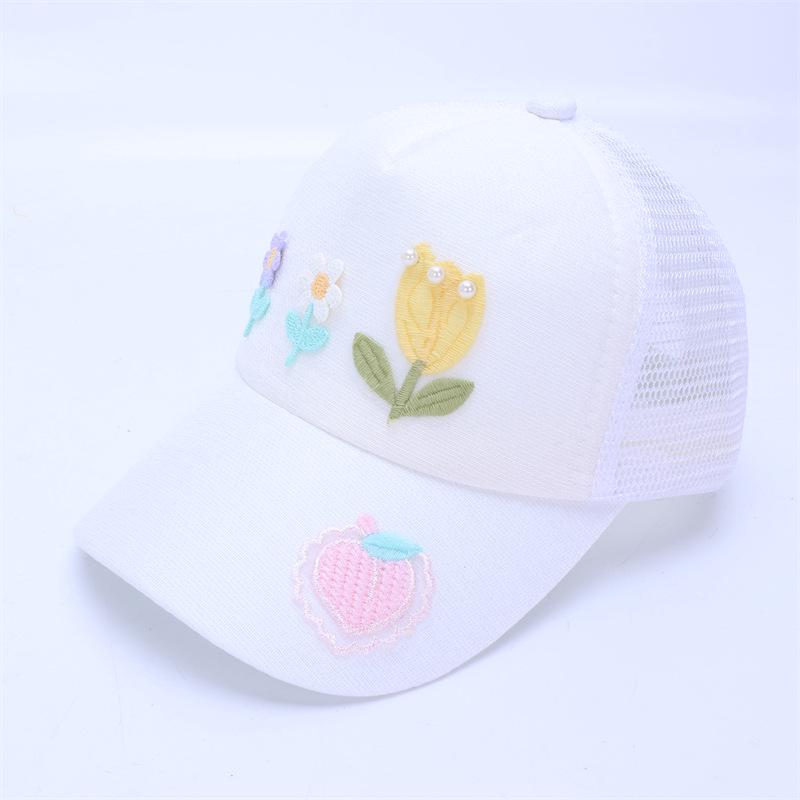 Girls' Spring and Summer Princess Sun Protection Cat Baseball Cap