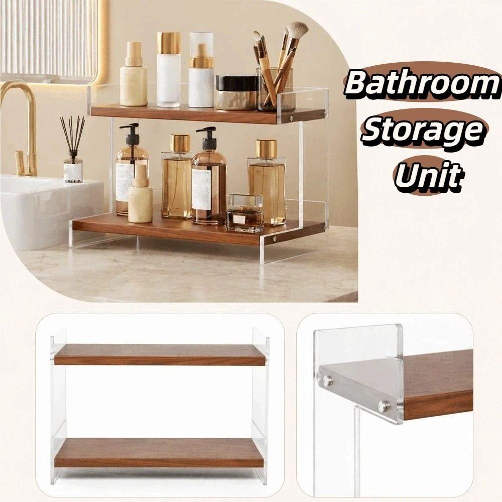 Multi-layer Design Counter Storage Shelf Vanity Sink Organizer Bathroom Countertop