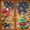 Amazon Christmas Decorations Elk Snowman Snowflake Glass Stickers Dreamy Wreath Christmas Tree Static Stickers