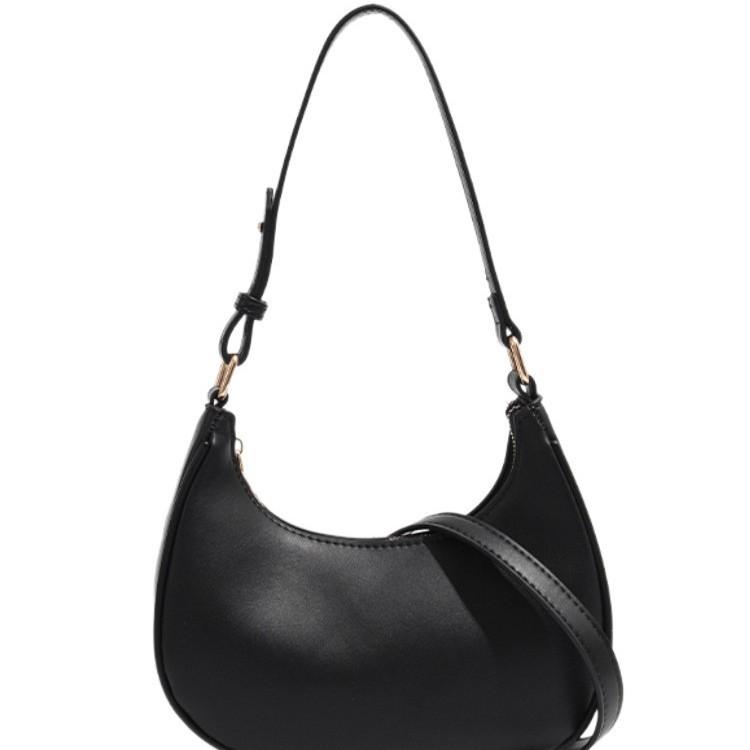 Spring and summer simple underarm bag single shoulder niche bag women's messenger bag new half-moon bag