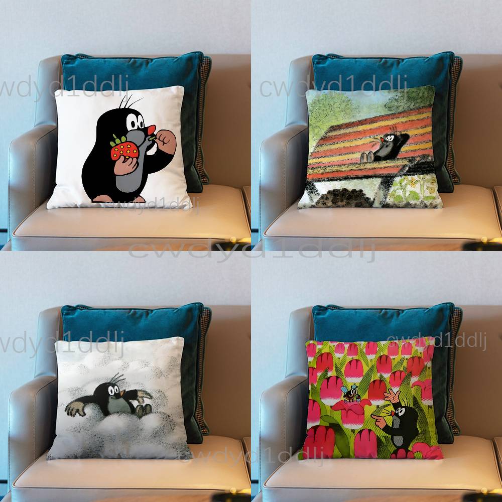 Fine Glasses Unisex L-Little Mole Cute Pillowcases Cute Funny Pillow Case For Wedding Party Home Decor Comfy Pillow Cover