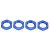 4PCS 17mm Aluminum Alloy Wheel Hex Hub Nut for 1 8 RC Model Car Upgraded AccessoryBlue