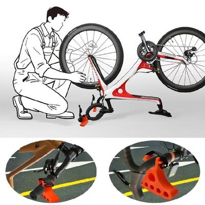2 Stück Clip-On Fahrradlenker-Ständer-Stabilisatoren aus Kunststoff für Fahrräder, umgekehrte Stabilisatoren, Fahrradreparatur-Lenkerhalterung