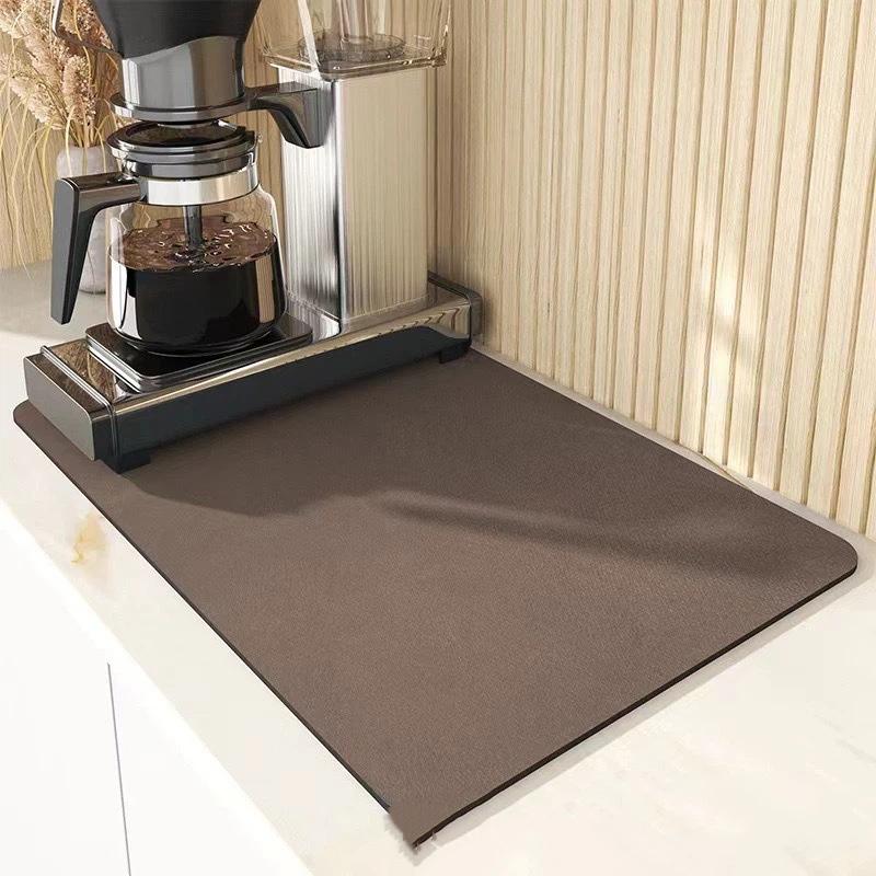 Absorbująca, szybkoschnąca, antypoślizgowa mata na blat kuchenny 30*40 cm, szybkoschnąca podkładka drenażowa do łazienki, na ekspres do kawy, do suszenia naczyń