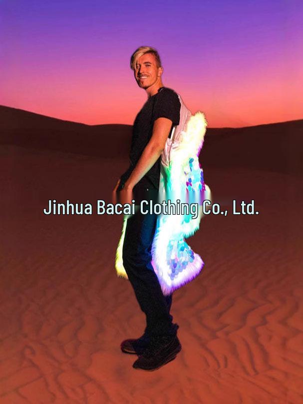 Giacca da uomo con paillettes LED per Halloween, Natale ed Eventi Cosplay
